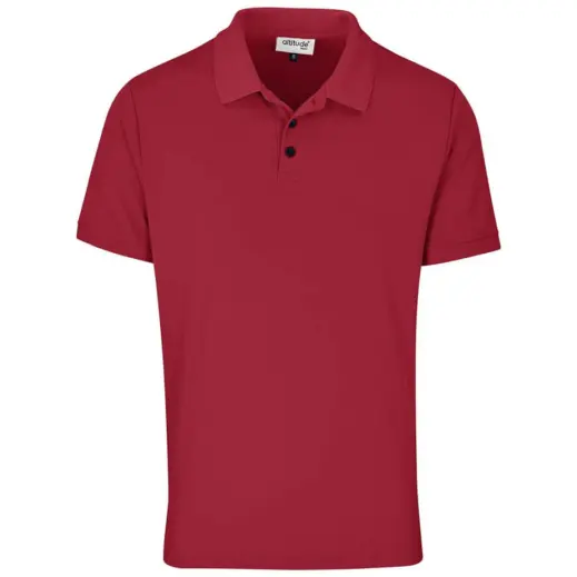 Mens Virtue Golf Shirt Red Front